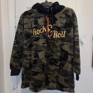 Camouflage Rock & Roll Hoodie